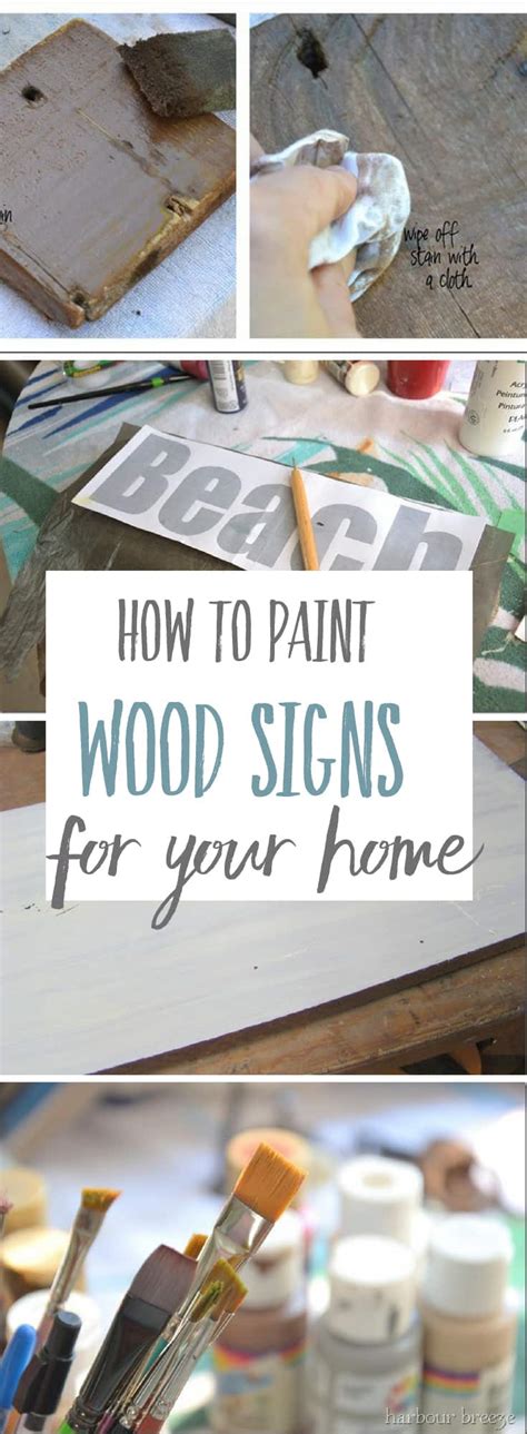 Decorative Painting on Wood Signs | Harbour Breeze Home