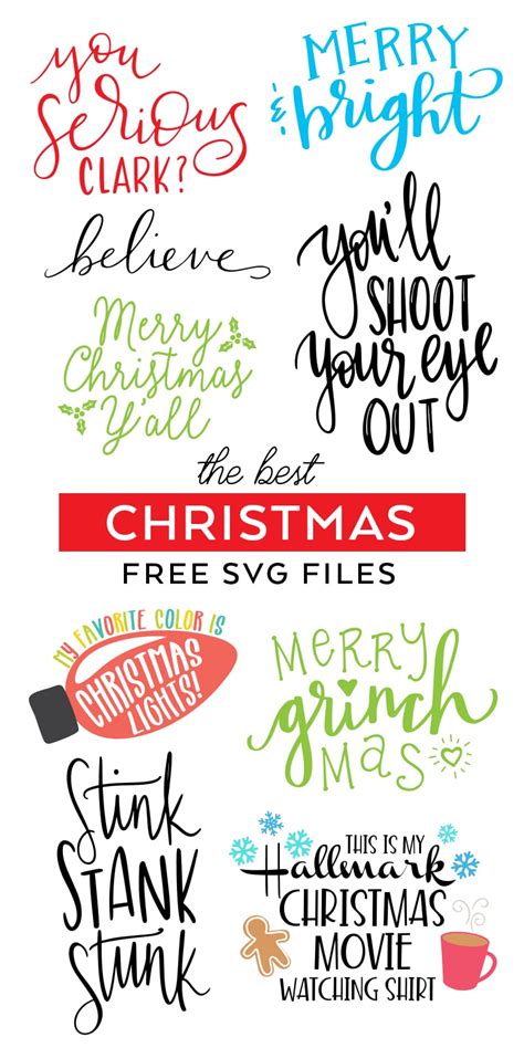 Best FREE Christmas SVG Files - Pineapple Paper Co.