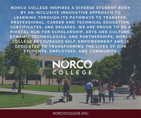 Norco College - Our mission: Norco College inspires a... | Facebook