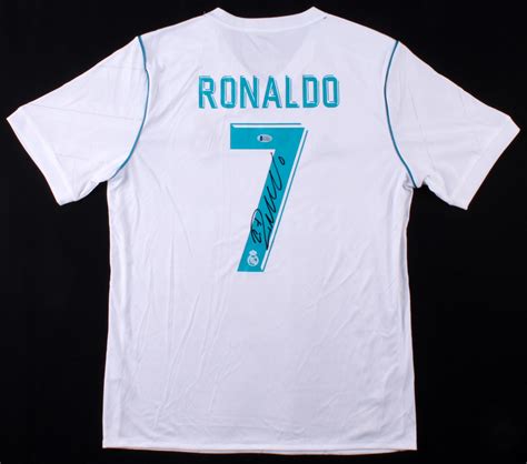 Cristiano Ronaldo Signed Real Madrid Adidas Jersey (Beckett COA ...