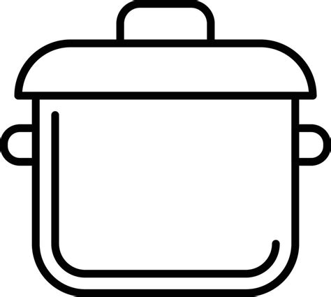 Cooking Pot Outline Icon 9244697 Vector Art at Vecteezy