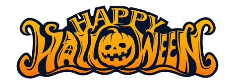 Happy Halloween Pumpkin Head Text design 1271133 Vector Art at Vecteezy