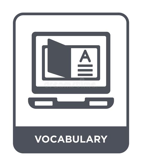 Vocabulary Icon in Trendy Design Style. Vocabulary Icon Isolated on ...