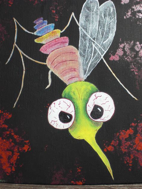 Mosquito Painting at PaintingValley.com | Explore collection of ...