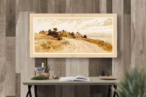 Watercolor Landscape Painting Poster Print high Quality Art Print ...