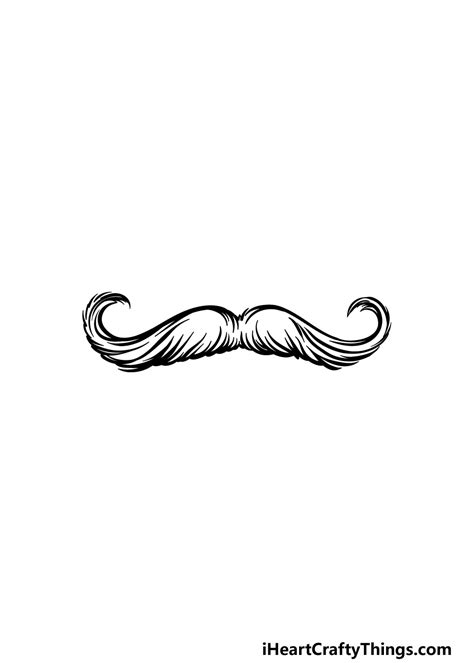 Mustache Drawing - How To Draw A Mustache Step By Step