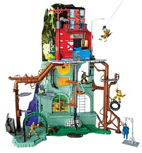 For 6-Year-Olds: Teenage Mutant Ninja Turtles Secret Sewer Lair Playset ...