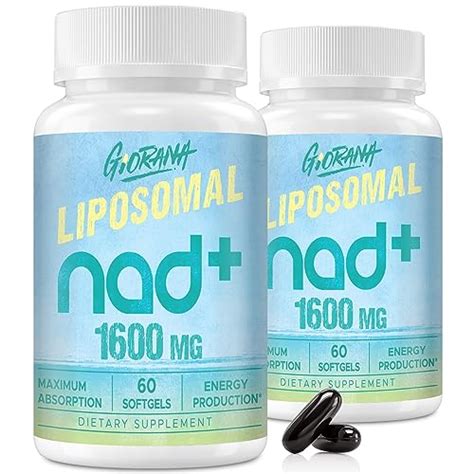 GIORANA 1600 MG Liposomal NAD+ Supplement, NAD+ Boosting Supplement ...