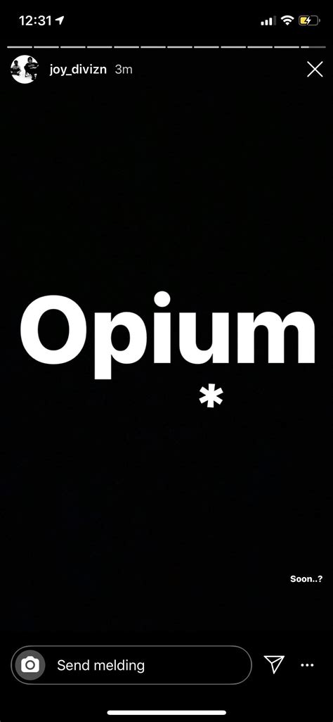 Looks like something is happening with the OPIUM label soon : r ...