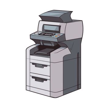 Copier Clipart Fax Printer Cartoon Illustration Vector, Cartoon Clipart ...