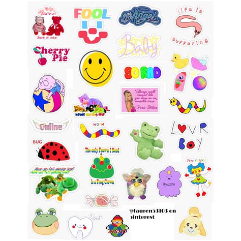 pin on indie kid - nostalgia sticker pack sticker by lauren53103 90s ...