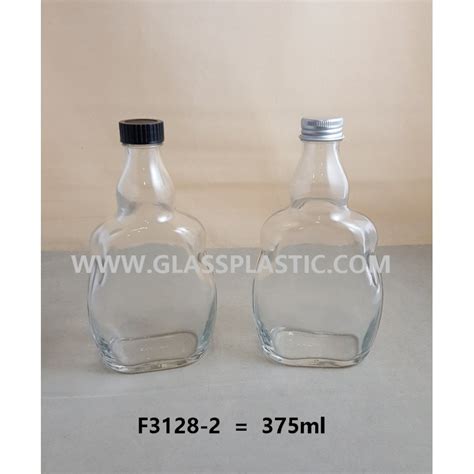 Flat Glass Bottle – 375ml – Glass & Plastic Sdn. Bhd.