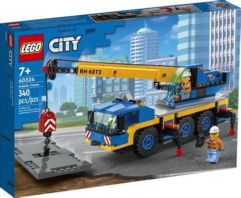 LEGO City Great Vehicles Mobile Crane Truck Toy Building Set 60324 ...