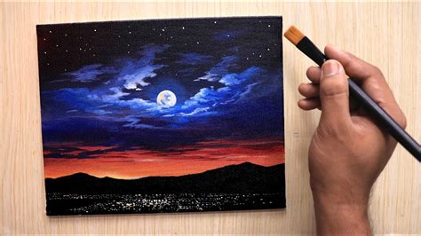 acrylic night time paintings - Be Such A Good Blook Photogallery