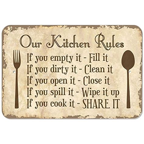 10 Funny Kitchen Signs - Oh How Unique!