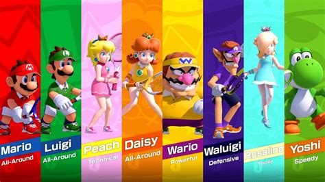 Mario Tennis Aces - All Characters - YouTube