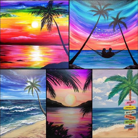 Palm Tree-riffic Artwork For Summertime! - Pinot's Palette