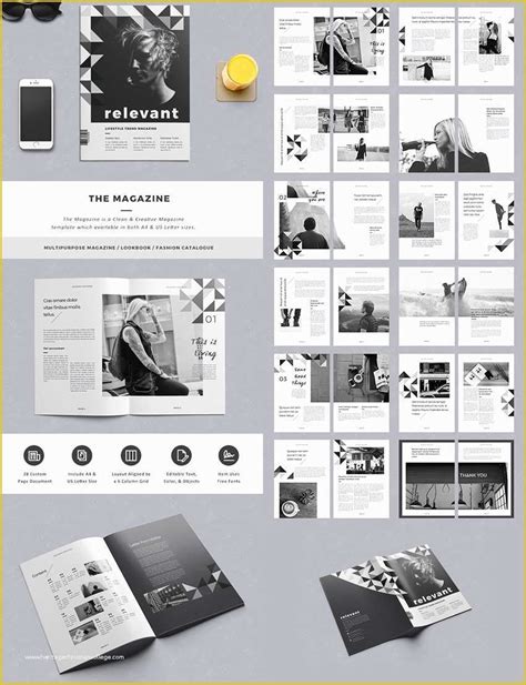 Free Magazine Page Template Of 20 Magazine Templates with Creative ...