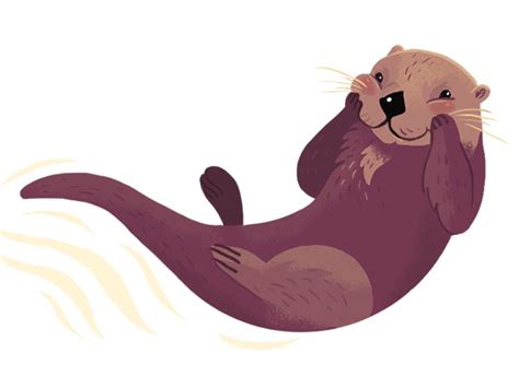 Otter | Otters, Otter drawing, Otter art