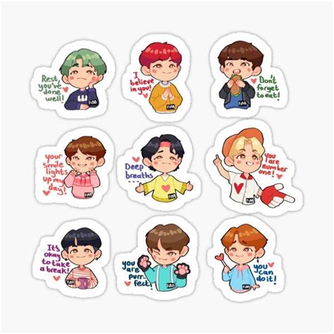 K Pop Stickers for Sale | Cute cartoon wallpapers, Pop stickers, Cute ...