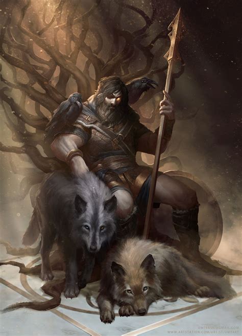 ArtStation - Odin The Allfather, Adam Węsierski | Odin norse mythology ...