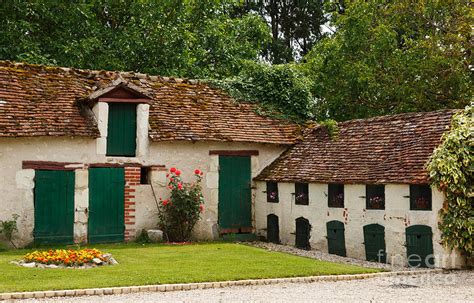 La Pillebourdiere old farm outbuildings in the Loire Valley Photograph ...