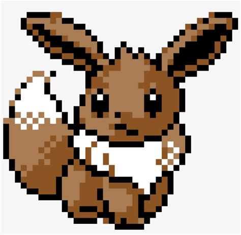 Eevee - Eevee Pixel Art Pokemon PNG Image | Transparent PNG Free ...