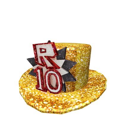 ROBLOX 10th Anniversary Top Hat | Roblox Wikia | Fandom