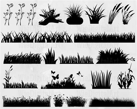 Grass Svg Grass Silhouette Grass Svg Bundle Wild Grass - Etsy in 2023 ...