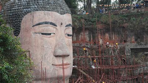 Face-lift for Leshan Giant Buddha nears completion - CGTN