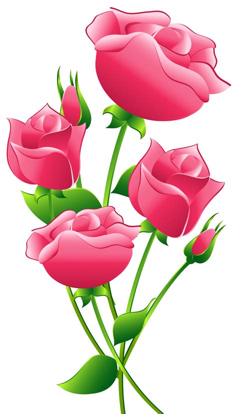 Pink Flowers Clipart | Free download on ClipArtMag