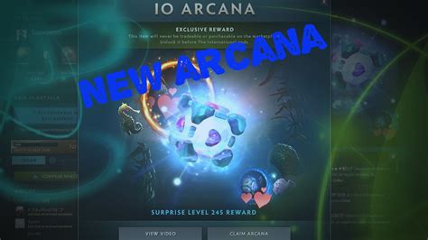 Dota 2 - New arcana io (Exclusive reward) - YouTube