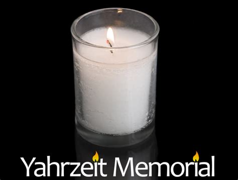 Yahrzeit Memorial Reminders, Plaques, Virtual Candles