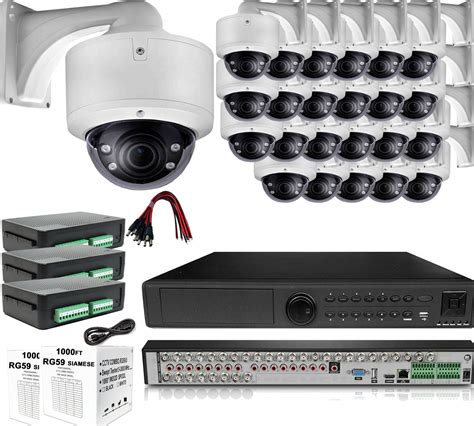 24 Camera BNC Coax Security System : (1) 32 Channel 8MP HD DVR + (24) 2 ...