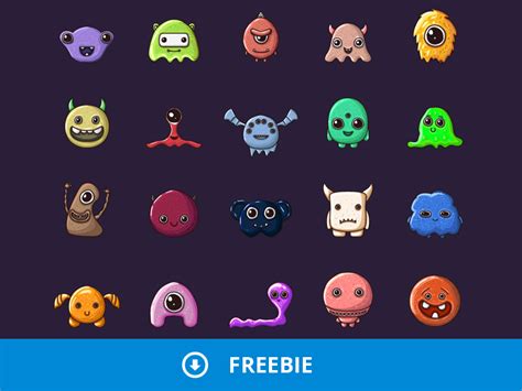 Free Monster 2D Game Objects Pack 2 by 2D Game Assets on Dribbble