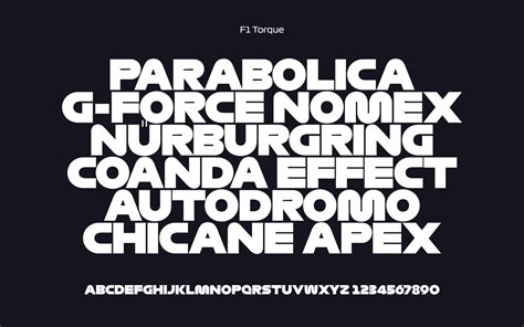 Download the New Formula 1 Fonts: F1 Regular, F1 Turbo and F1 Torque ...