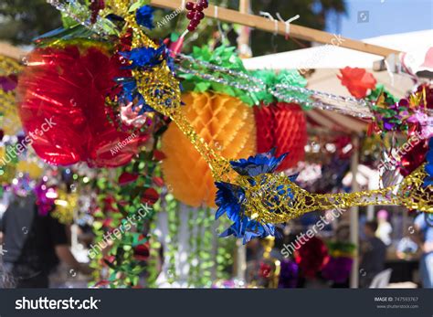 Colorful Sukkah Decorations Sukkot Four Species Stock Photo 747593767 ...