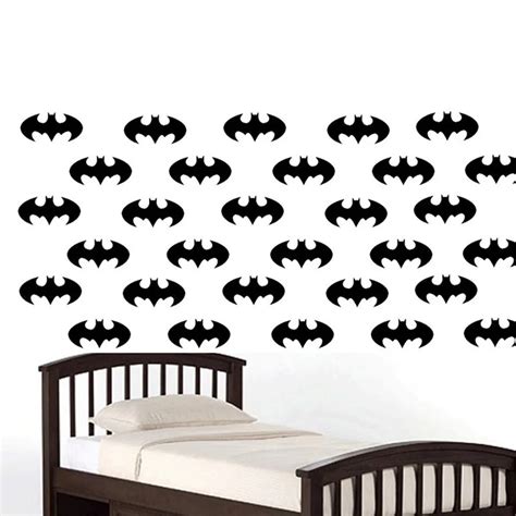 Aliexpress.com : Buy 50 pieces/set Batman Logo Wall Stickers Decals ...