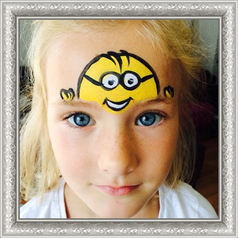 Little Peeking Minion Face Paint! | Minion face paint, Face painting ...