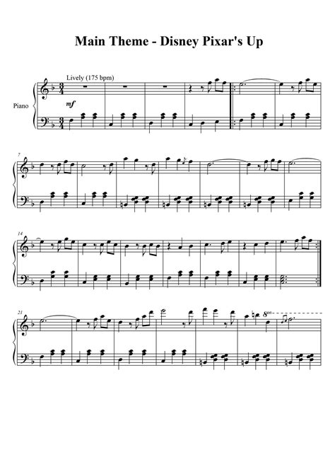 Up Main Theme Married Life PIANO SHEET.pdf | DocDroid