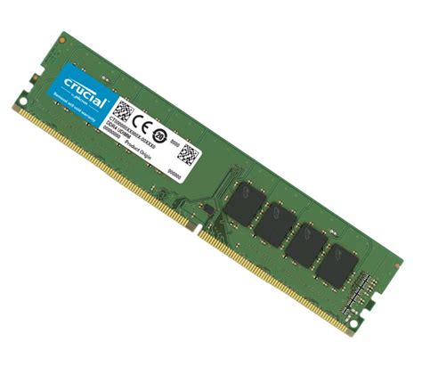 Crucial 8GB (1x8GB) DDR4 UDIMM 3200MHz CL22 Single Ranked x16 Single ...