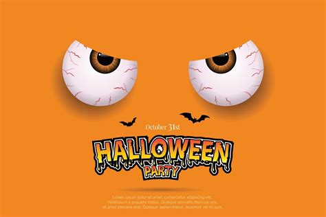 Fierce halloween greeting card monster eyes 3344506 Vector Art at Vecteezy