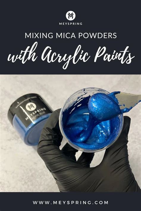 Can Mica Powder be Mixed with Acrylic Paint? | Mica powder, Mica, Spray ...