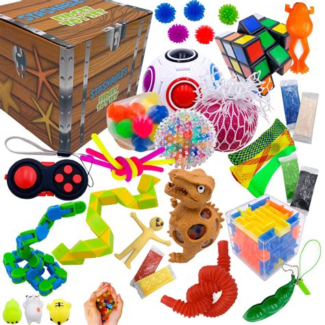 Sensory Fidget Toys Pack - 75pcs Stress Relief and Anti Anxiety Toys ...