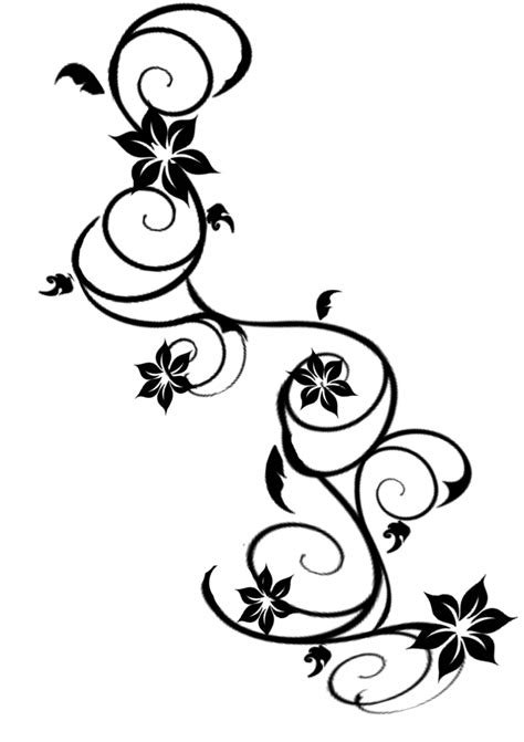 Flower And Vine - ClipArt Best