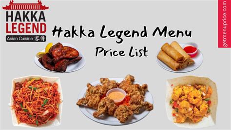 Hakka Legend Menu Price List Canada [Updated May 2023]