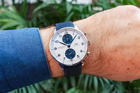 Hands-On IWC Portugieser Chronograph Blue Panda IW371620 | Flipboard