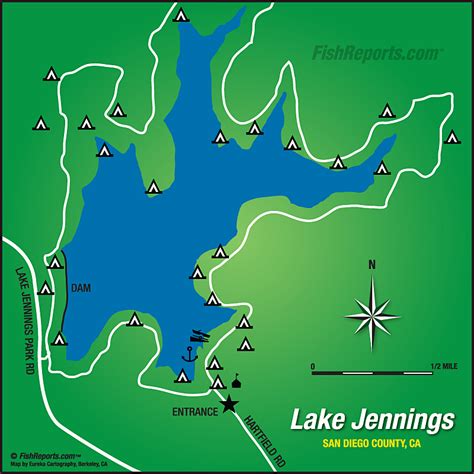 Lake Jennings - Fish Reports & Map