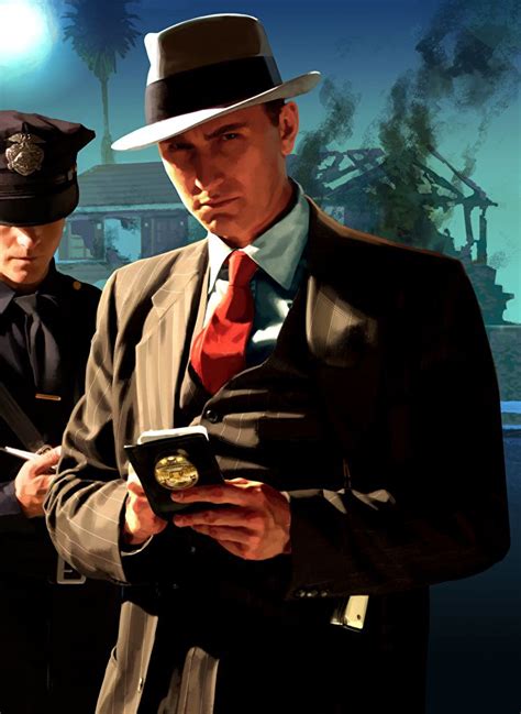 "Detective Cole Phelps." Art for the Video Game L.A. Noir. Detective ...