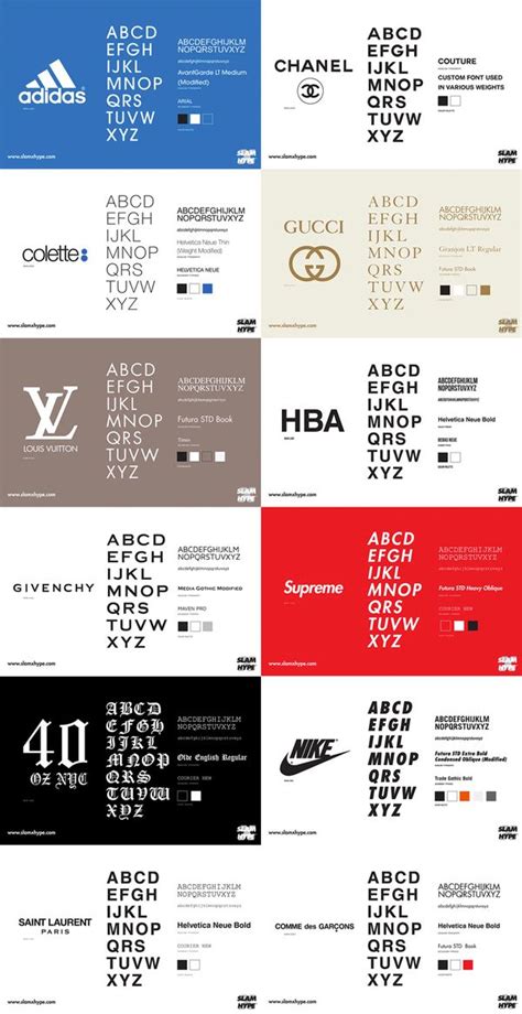 Big brands and their associated fonts #Iconika #Likes #retail #Brand # ...